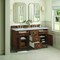 James Martin Vanities 60'' Double Vanity, Mid-Century Walnut w/ 3 CM Eternal Jasmine Pearl Quartz Top 424-V60D-WLT-3EJP - alternate 3
